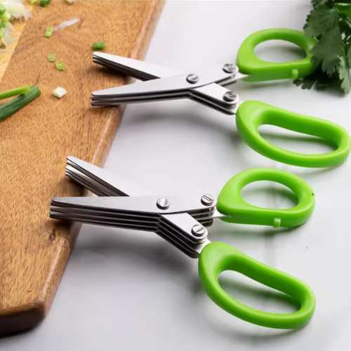 5-Layer Stainless Steel Multi-Functional Kitchen Scissors