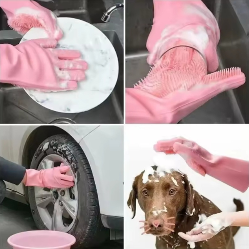 SM Multifunction Silicone kitchen cleaning gloves