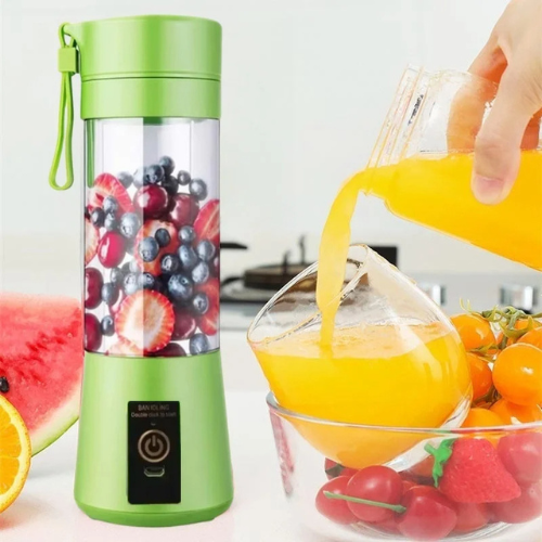 Mini USB Rechargeable Portable Juicer – 380ml Smoothie Blender