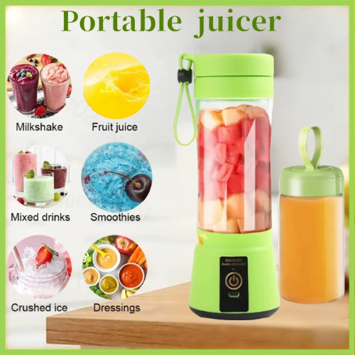 Mini USB Rechargeable Portable Juicer – 380ml Smoothie Blender